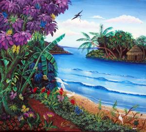 Tropical Paradise - Nicaraguan Primitive Art